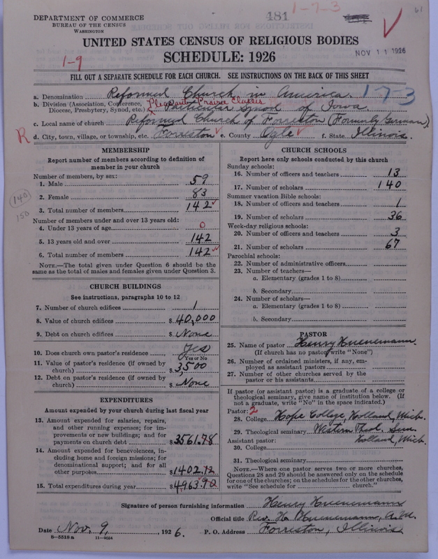 Scan of Reformed Church in America: 481