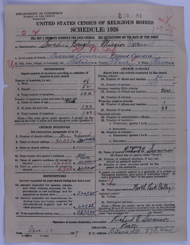 Scan of Swedish Evangelical Mission Covenant of America: 81