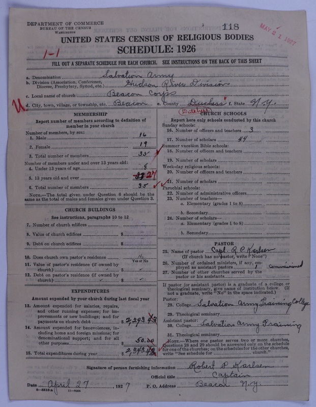 Scan of Salvation Army: 118