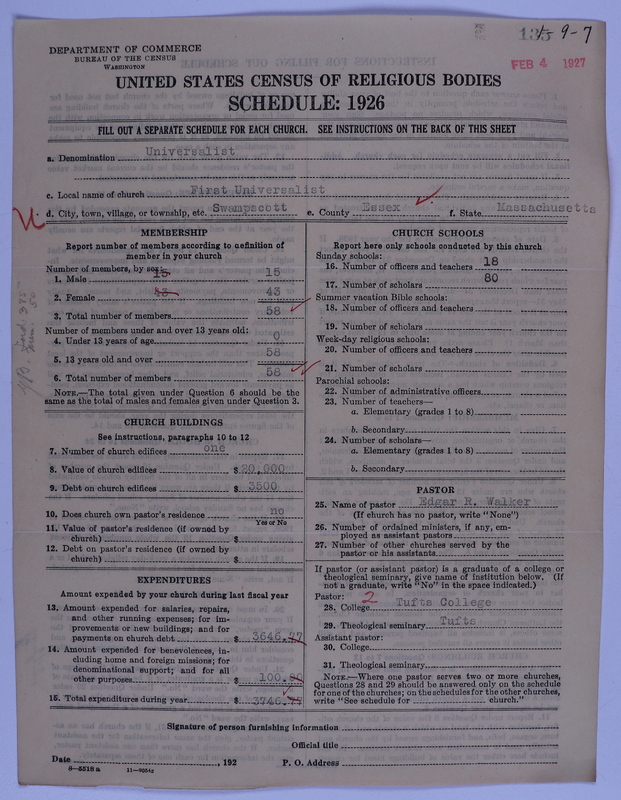 Scan of Universalist Church: 135