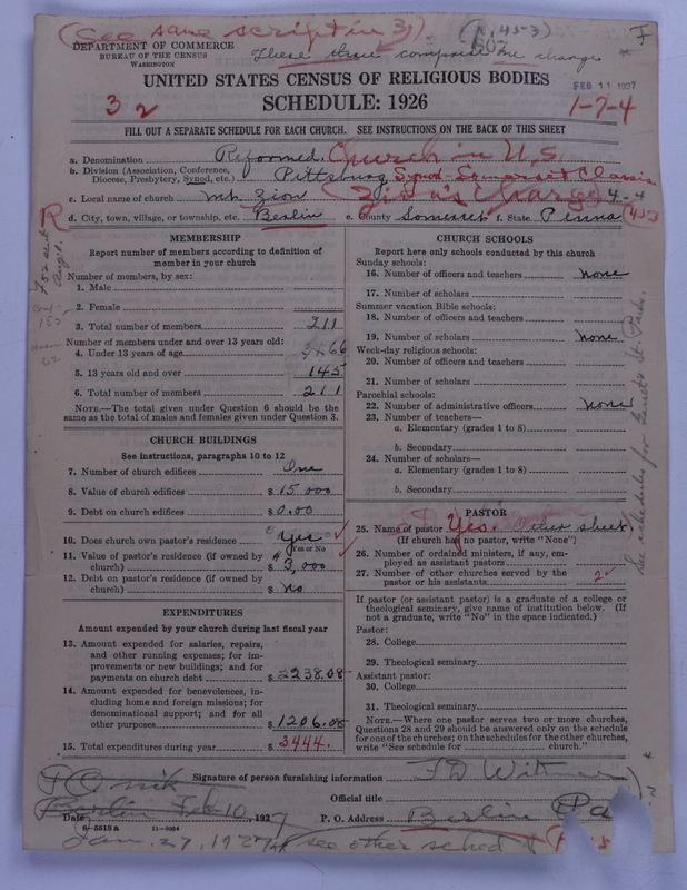 Scan of Reformed Church in the United States: 807