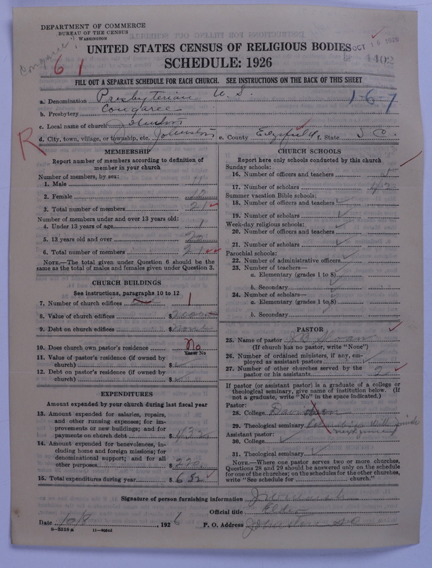Scan of Presbyterian Church in the United States: 1402