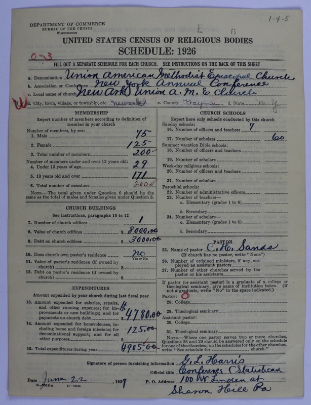 Scan of Union American Methodist Episcopal Church: 6