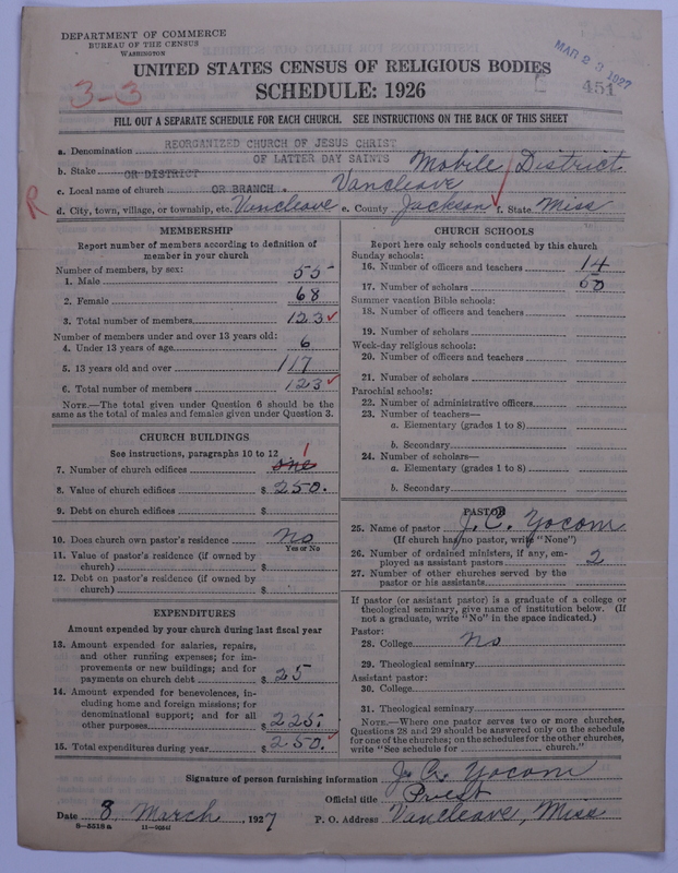 Scan of Reorganized Church of Jesus Christ of Latter Day Saints: 451
