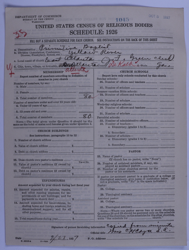 Scan of Primitive Baptists: 1045