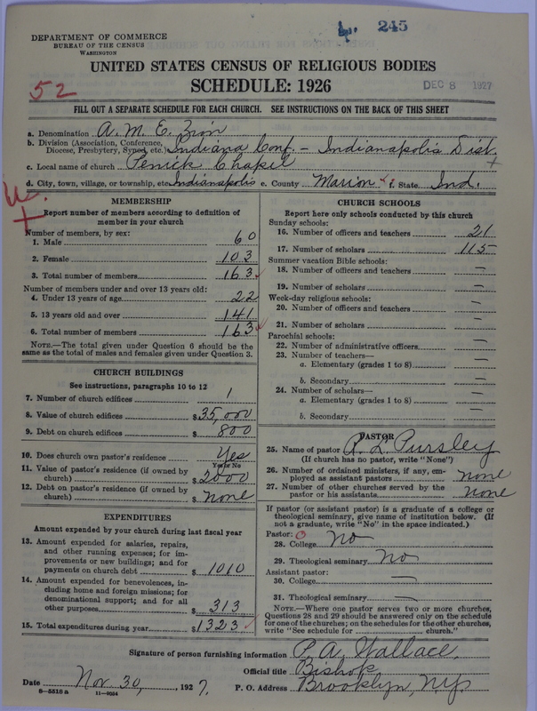 Scan of African Methodist Episcopal Zion Church: 245