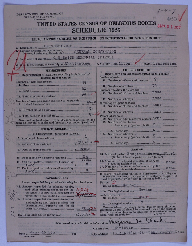 Scan of Universalist Church: 465