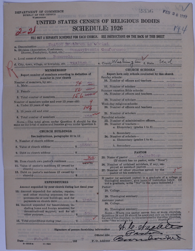 Scan of Church of the United Brethren in Christ: 2356