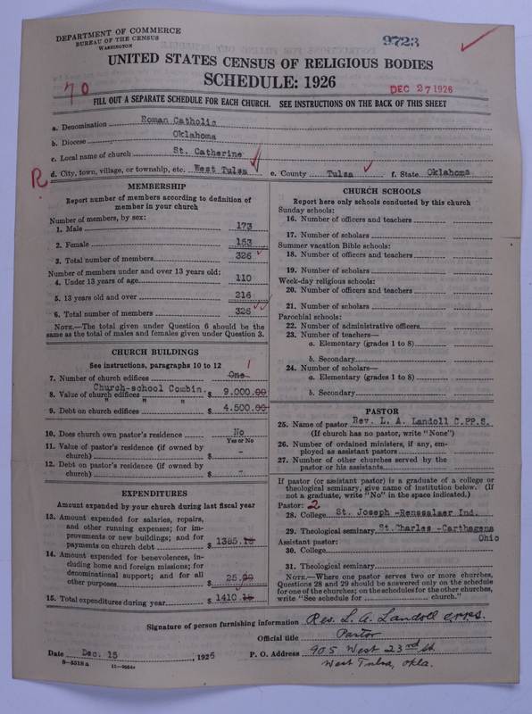 Scan of Roman Catholic Church: 9723