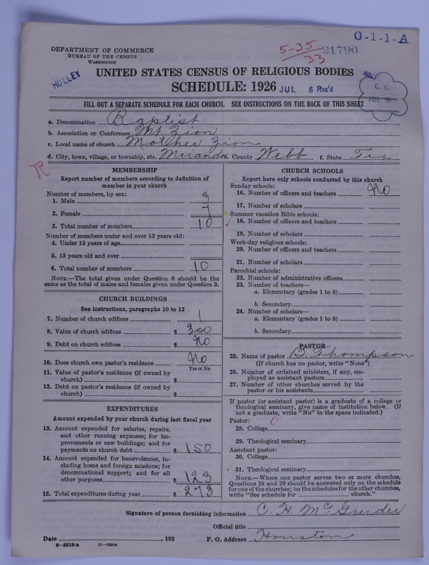 Scan of Negro Baptists: 21790