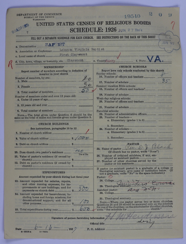 Scan of Negro Baptists: 19540