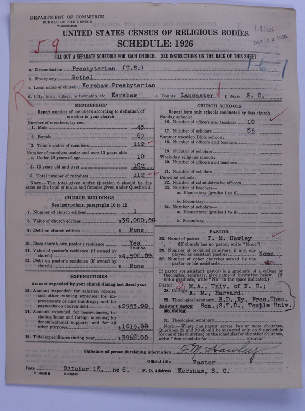 Scan of Presbyterian Church in the United States: 1458