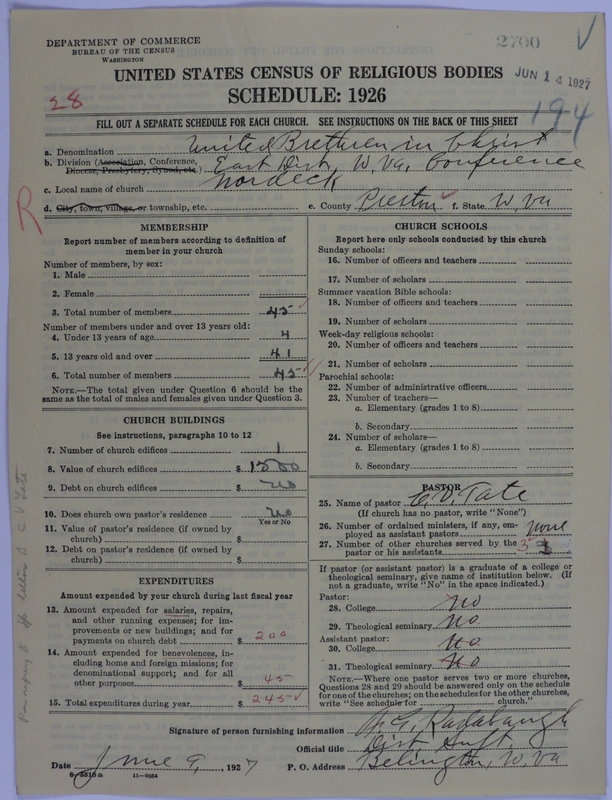 Scan of Church of the United Brethren in Christ: 2700