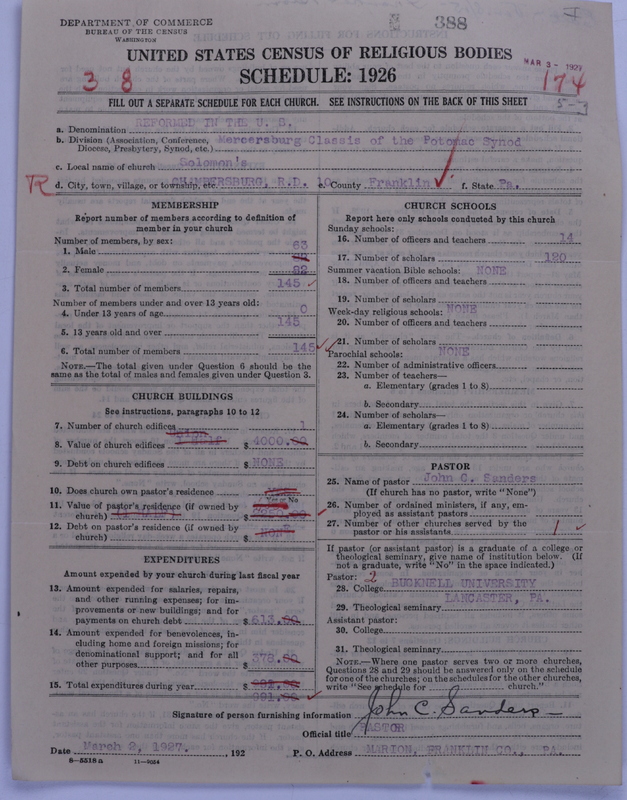 Scan of Reformed Church in the United States: 388