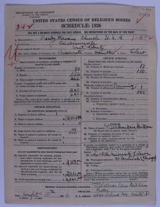 Scan of Presbyterian Church in the United States of America: 2719