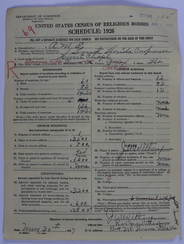 Scan of African Methodist Episcopal Church: 3798