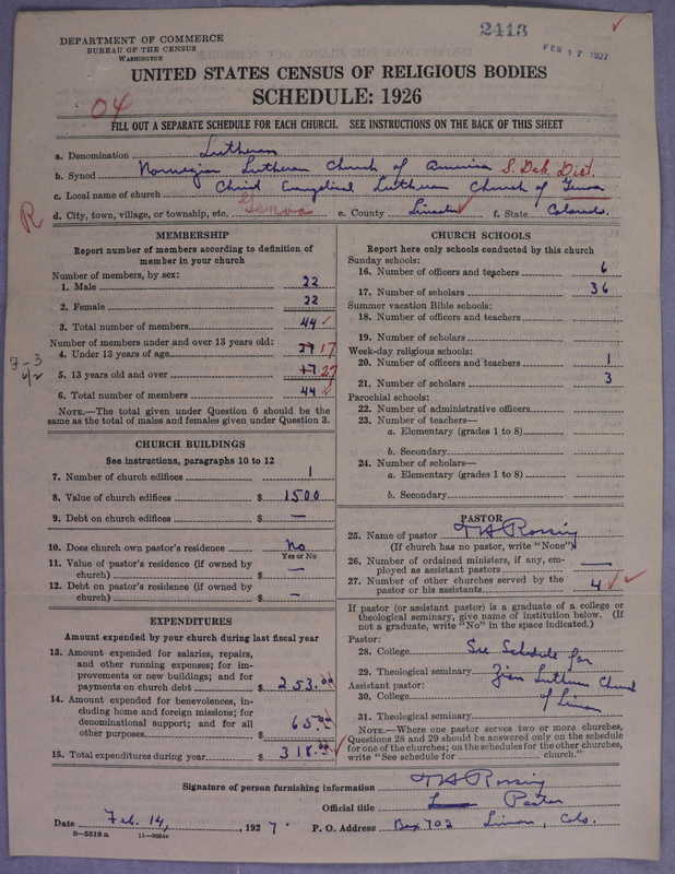 Scan of Norwegian Lutheran Church of America: 2414