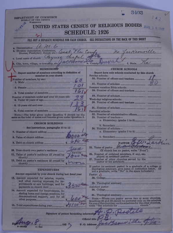 Scan of African Methodist Episcopal Church: 3403