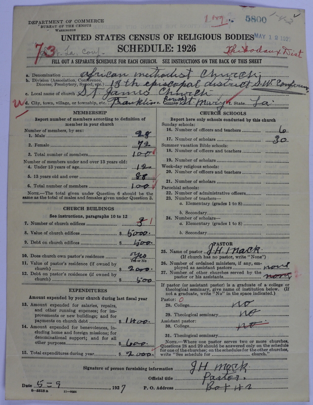 Scan of African Methodist Episcopal Church: 5800