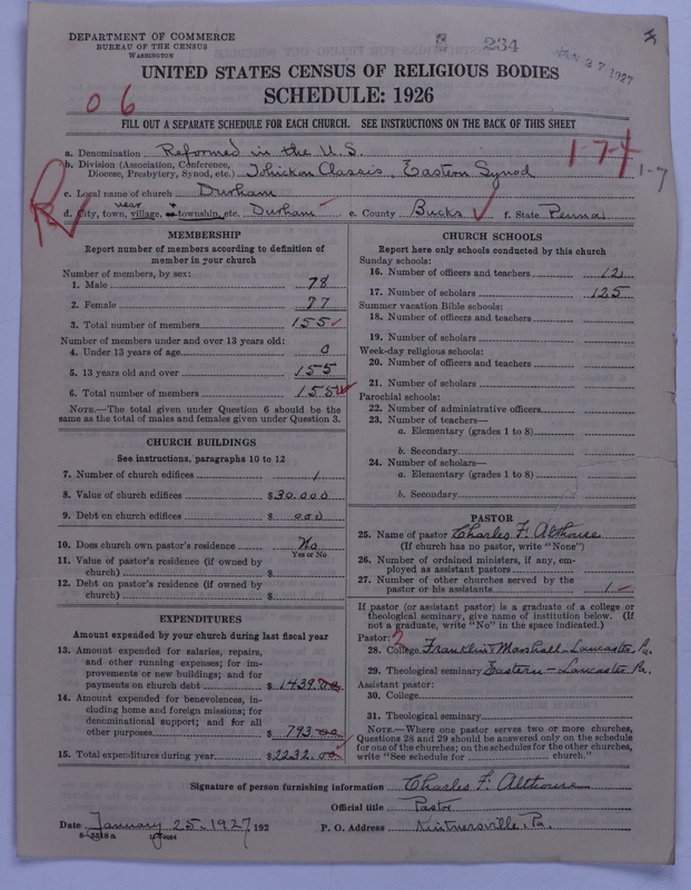 Scan of Reformed Church in the United States: 234