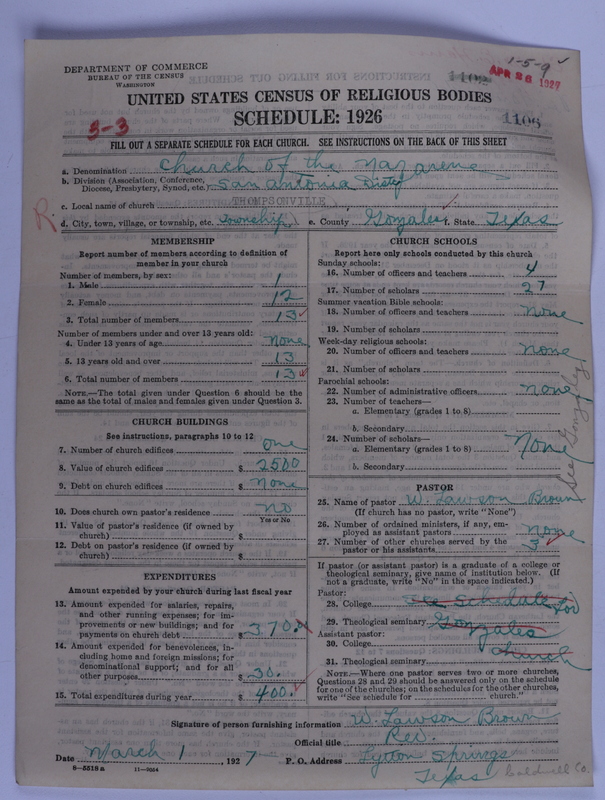 Scan of Church of the Nazarene: 1106