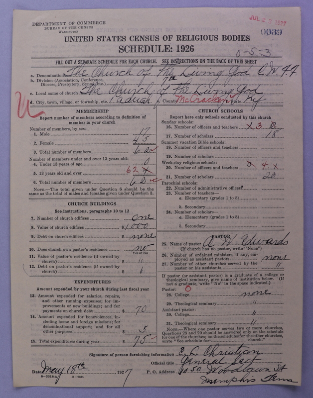 Scan of Church of the Living God, Christian Workers for Fellowship: 39