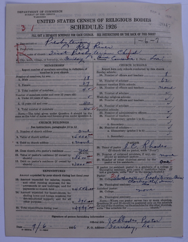 Scan of Presbyterian Church in the United States: 2947