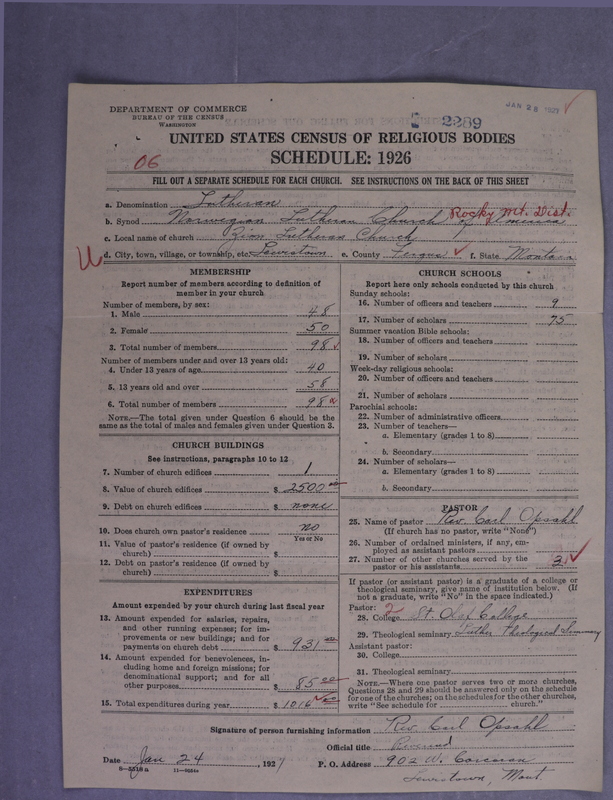 Scan of Norwegian Lutheran Church of America: 2289