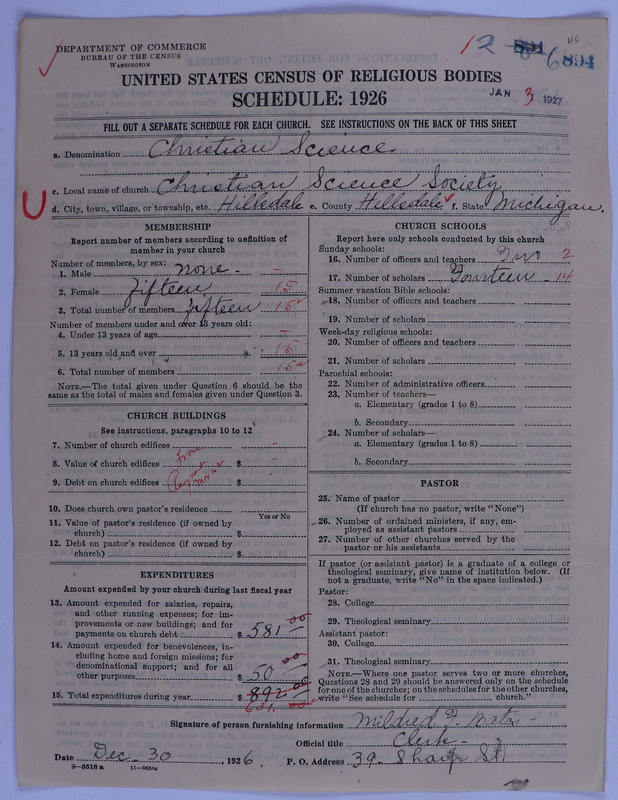 Scan of Church of Christ, Scientist: 894