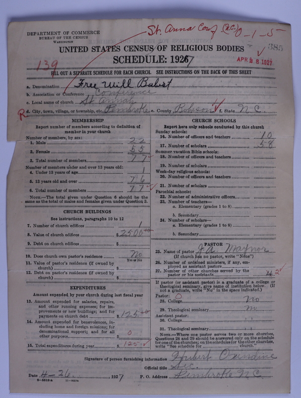 Scan of Free Will Baptists: 385