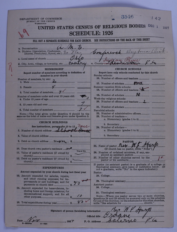 Scan of African Methodist Episcopal Church: 3546