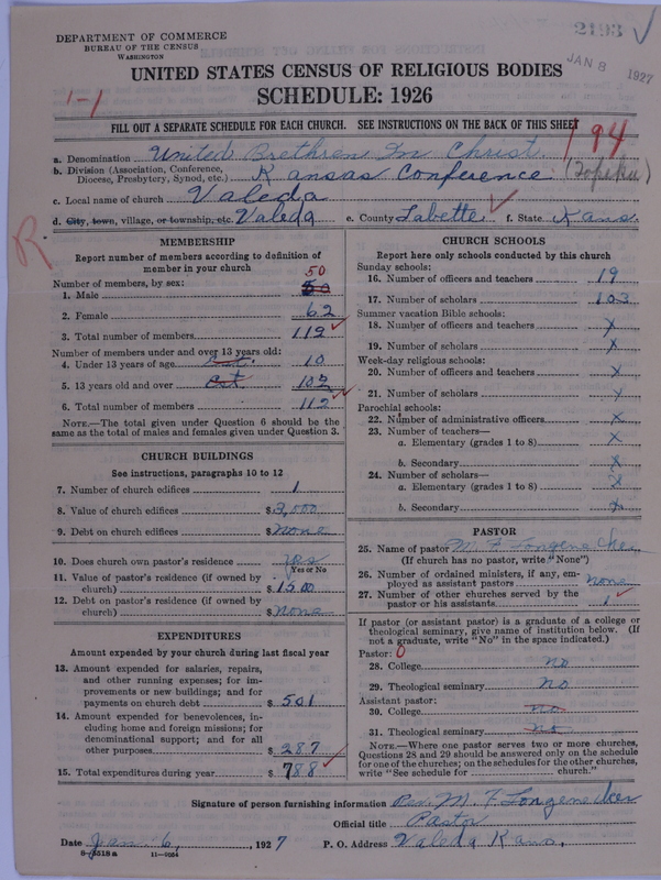 Scan of Church of the United Brethren in Christ: 2193