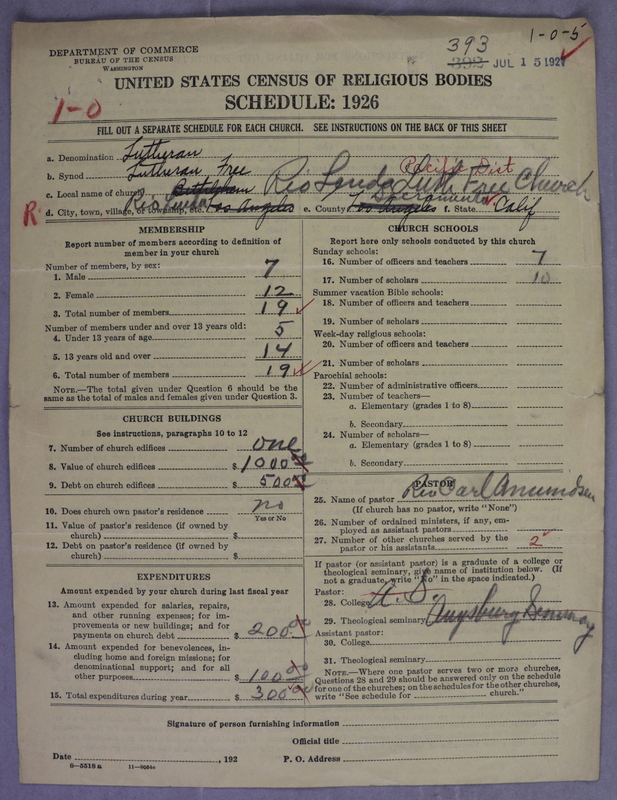 Scan of Lutheran Free Church: 393