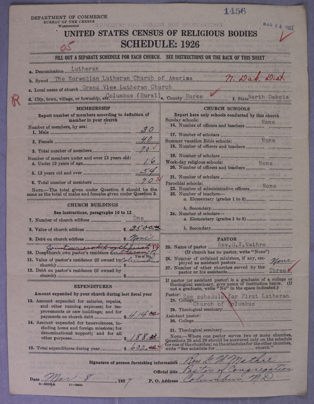 Scan of Norwegian Lutheran Church of America: 1456