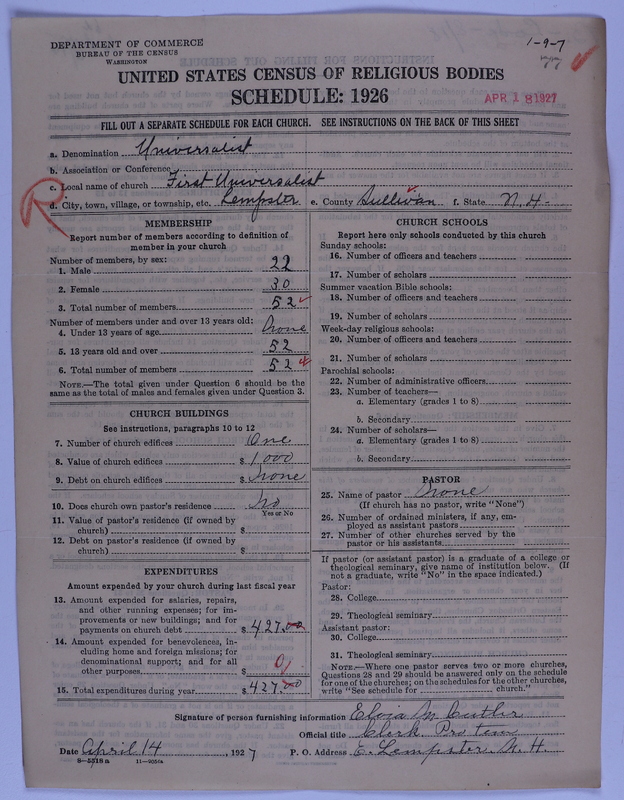 Scan of Universalist Church: 77