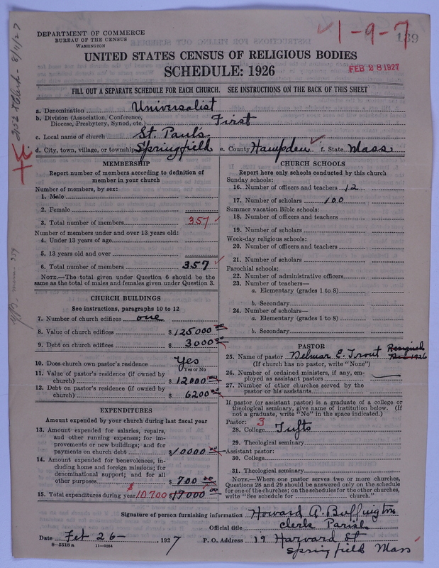 Scan of Universalist Church: 139