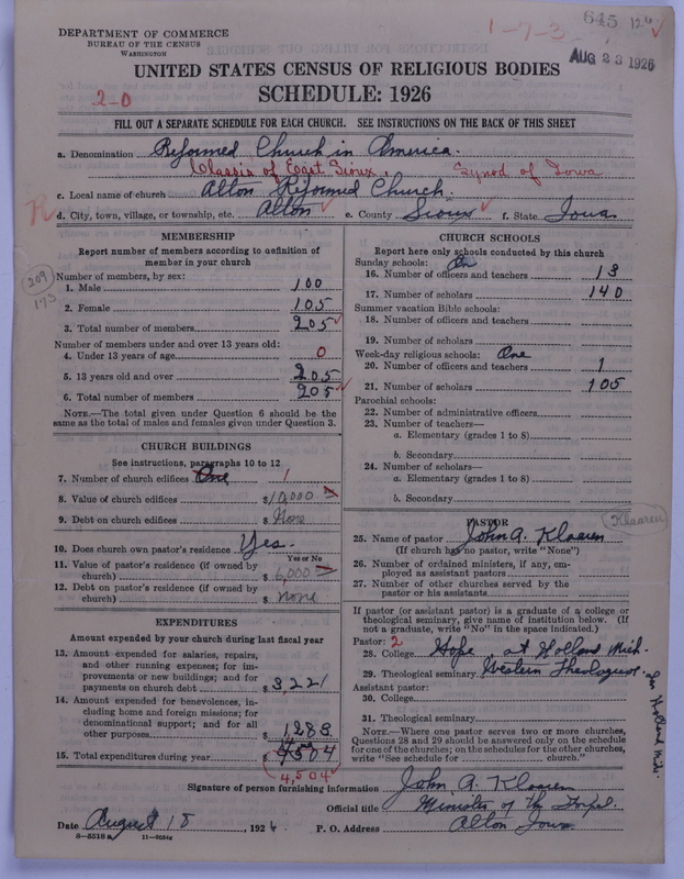 Scan of Reformed Church in America: 645