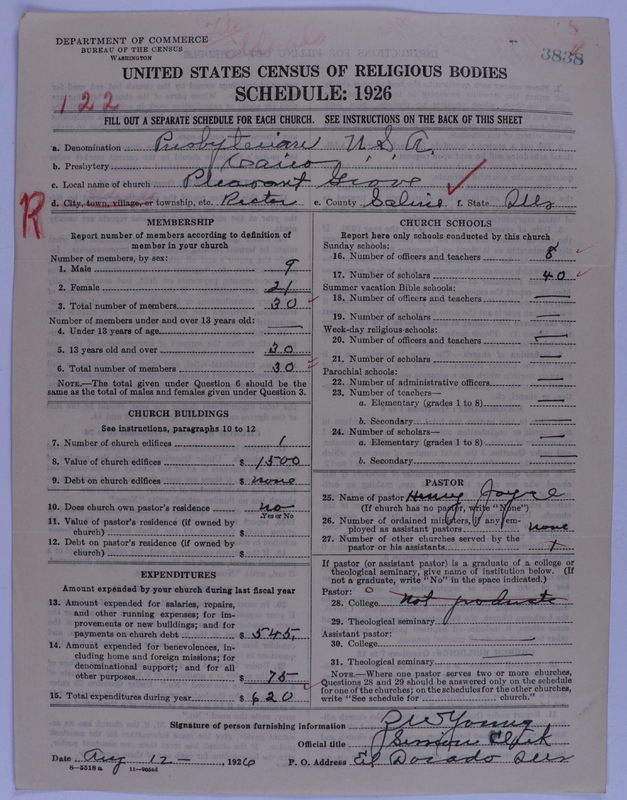 Scan of Presbyterian Church in the United States of America: 3838