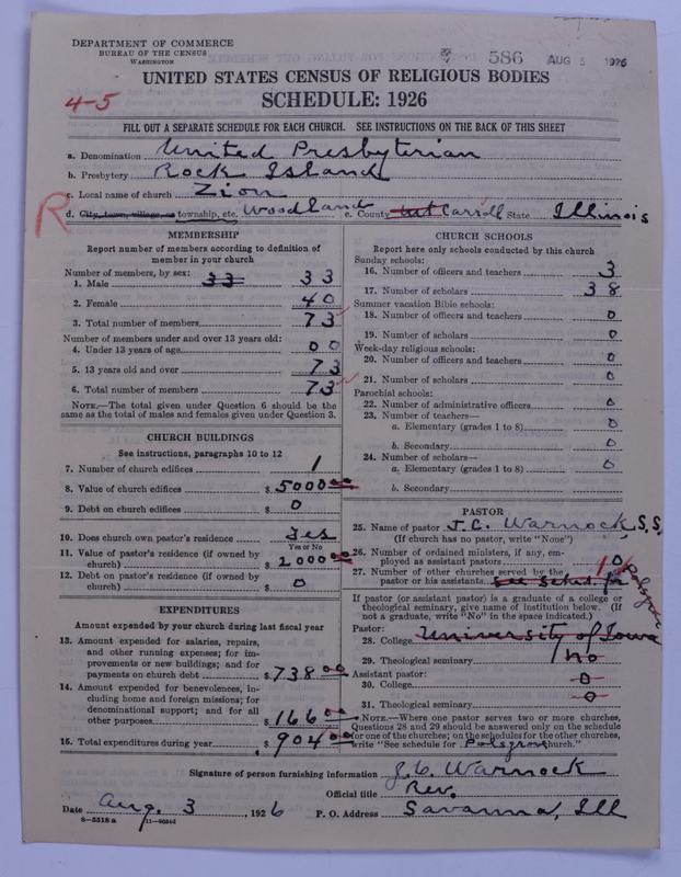 Scan of United Presbyterian Church of North America: 586