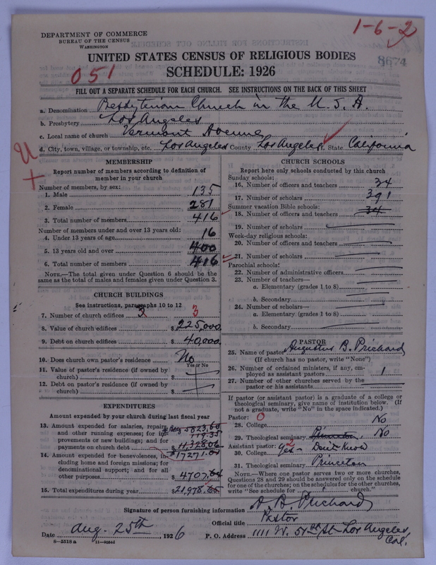 Scan of Presbyterian Church in the United States of America: 8674