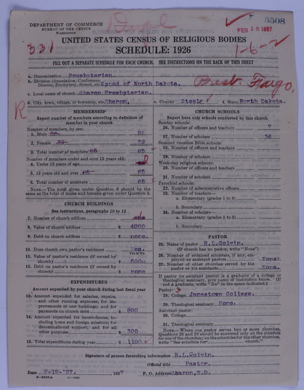 Scan of Presbyterian Church in the United States of America: 5508