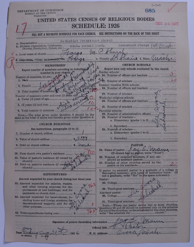 Scan of Methodist Protestant Church: 685