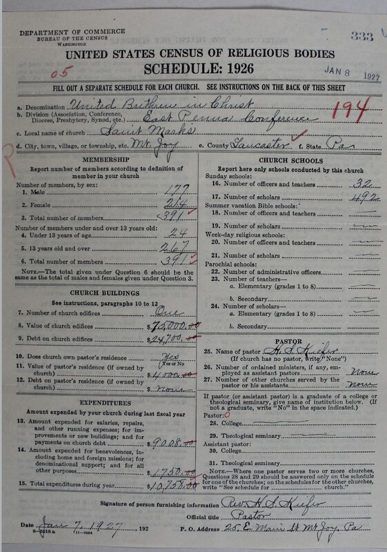 Scan of Church of the United Brethren in Christ: 333