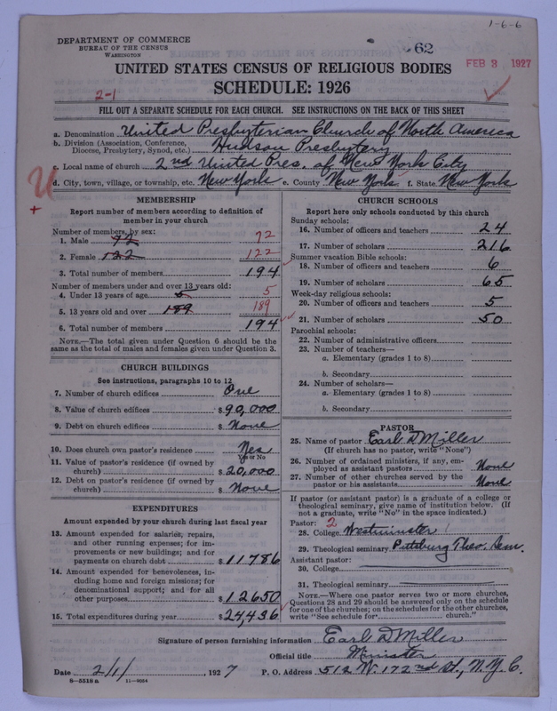 Scan of United Presbyterian Church of North America: 62