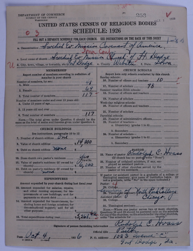 Scan of Swedish Evangelical Mission Covenant of America: 253