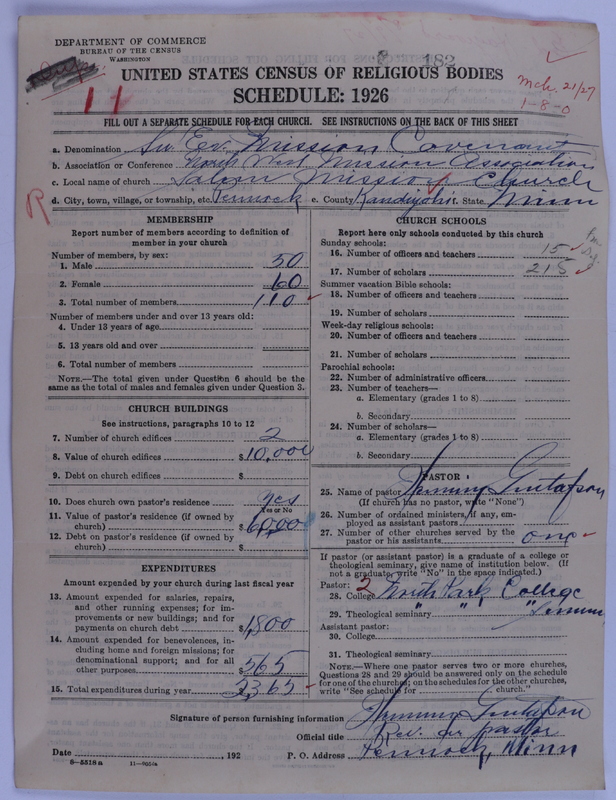 Scan of Swedish Evangelical Mission Covenant of America: 182