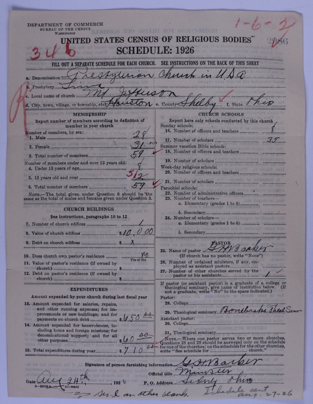 Scan of Presbyterian Church in the United States of America: 2986