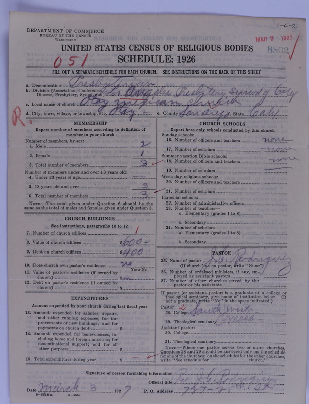 Scan of Presbyterian Church in the United States of America: 8802