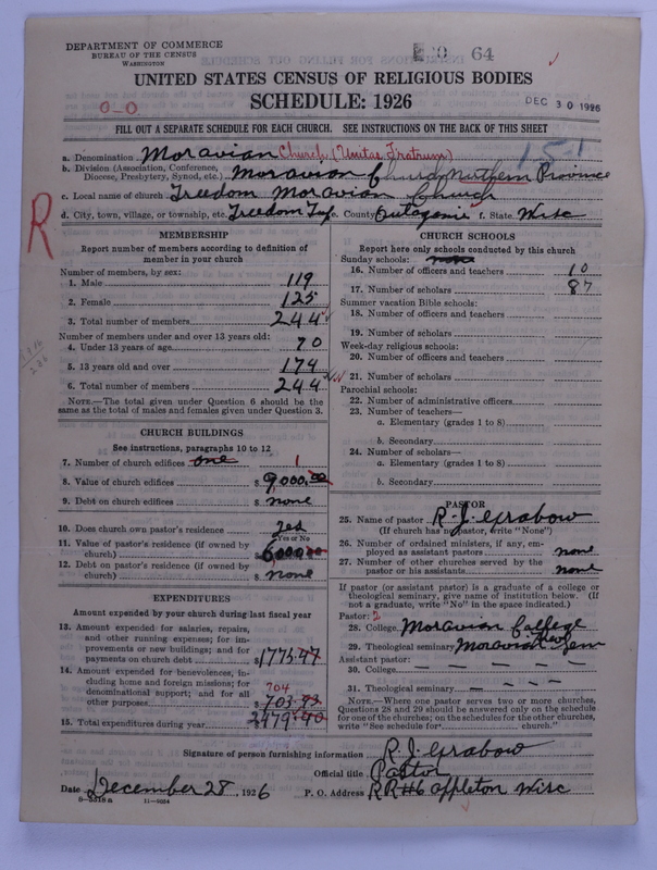 Scan of Moravian Church in America: 64