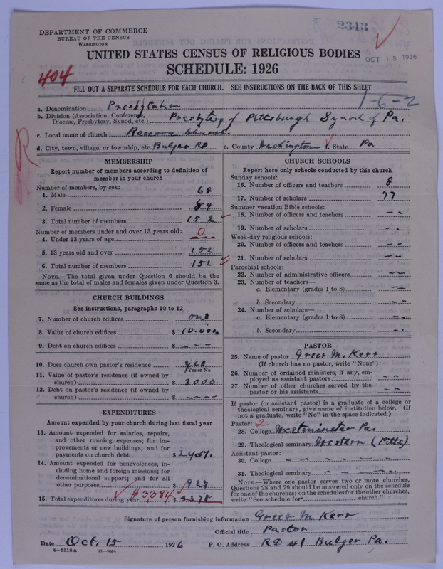Scan of Presbyterian Church in the United States of America: 2343